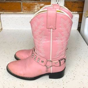 Pink Bling Durango Cowgirl boots, VGUC, SZ 11.5 toddler girl